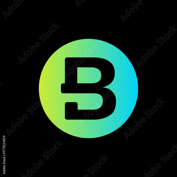 Fototapeta letter b logo 