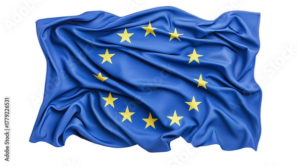 Obraz Flag of European Union isolated on transparent background.