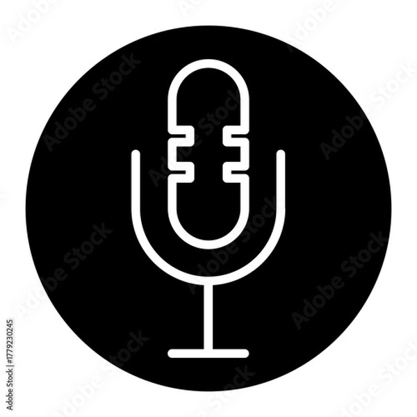 Obraz podcast microphone ghlyp icon