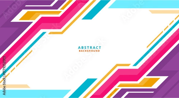 Obraz Abstract colorful arrows background design