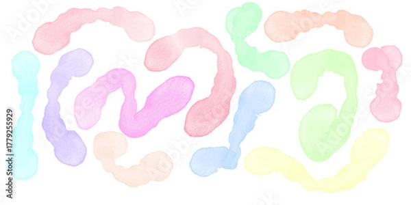 Obraz Light Watercolor Abstract Background Elements