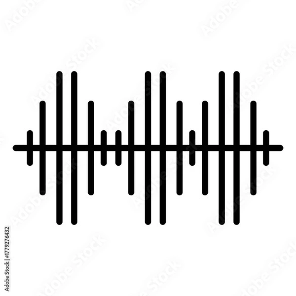 Obraz sound wave line icon