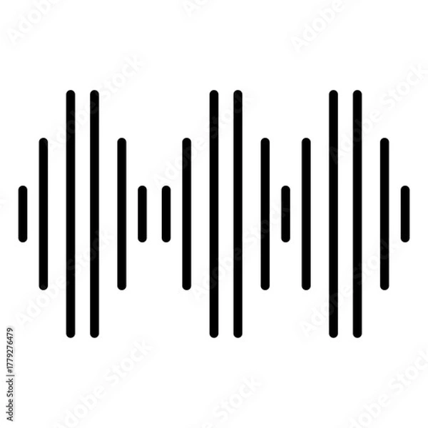 Obraz sound wave line icon
