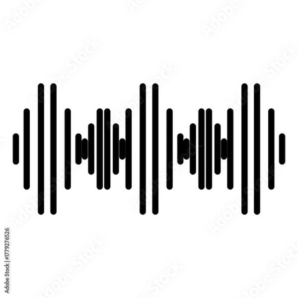 Obraz sound wave line icon