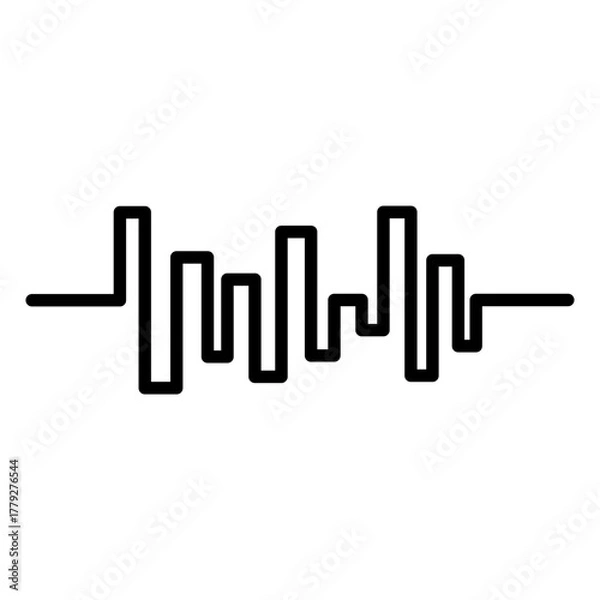 Obraz sound wave line icon