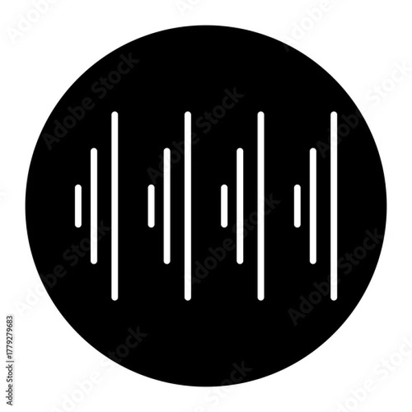 Obraz sound wave ghlyp icon