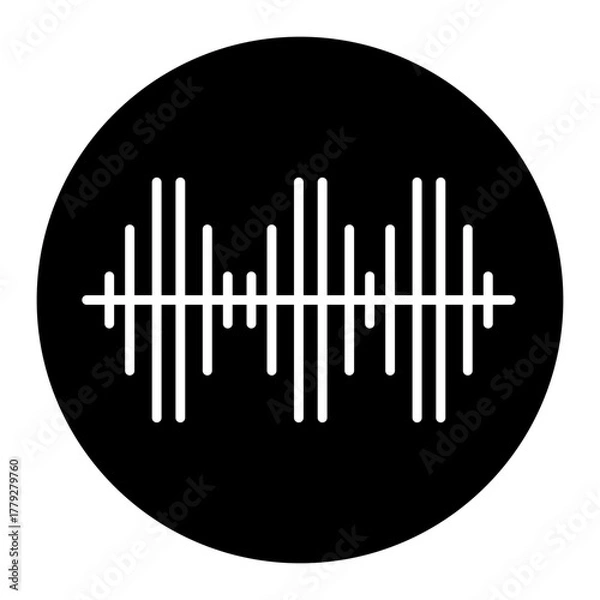 Obraz sound wave ghlyp icon