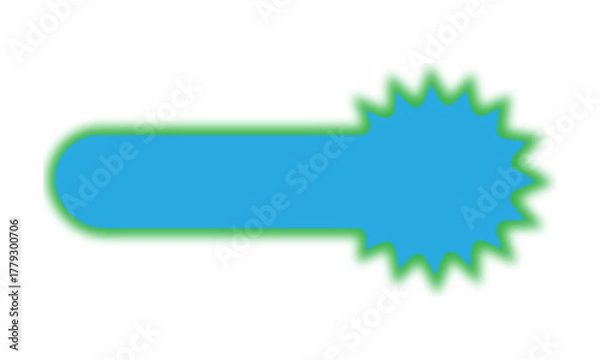 Fototapeta Spiky Danger Symbol Icon for Warning, Hazard and Alert UI Design – PNG