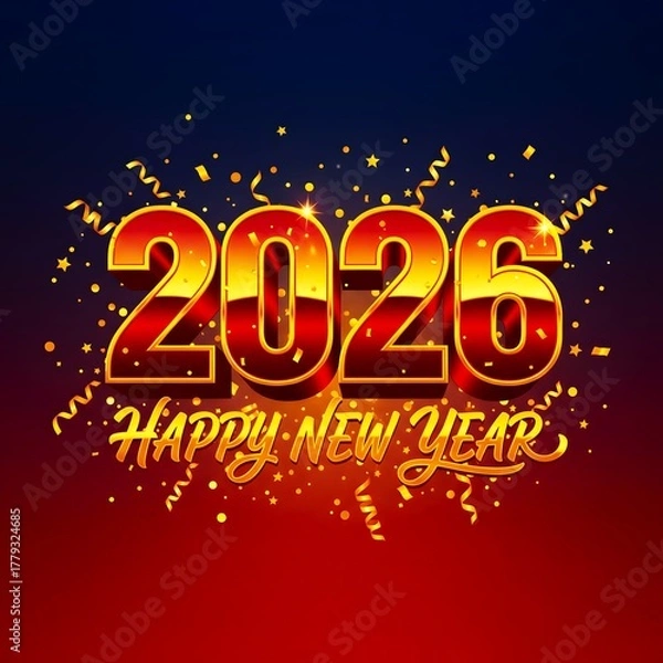 Fototapeta Happy new year 2026