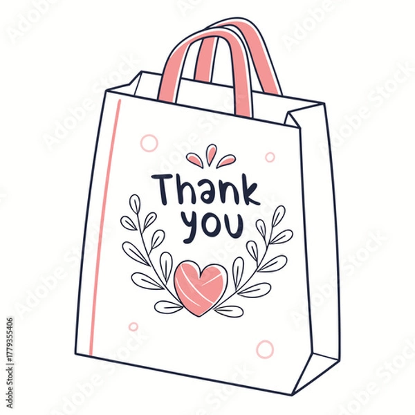 Obraz shopping bag with heart