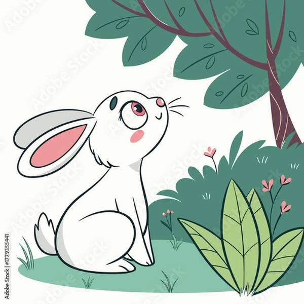 Obraz rabbit and carrot