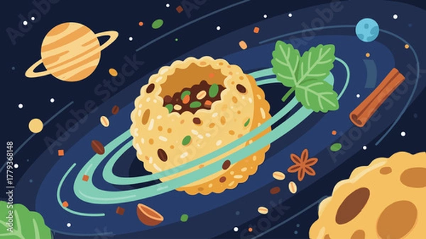 Obraz Galactic Biryani A Universe of Flavor