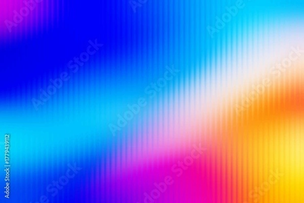 Obraz glass gradation on a black background — an ambient, cybernetic pattern with vivid iridescence and a transparent