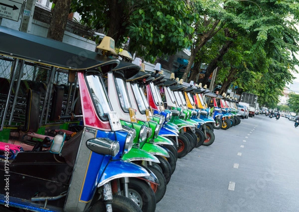 Obraz バンコク名物トゥクトゥク