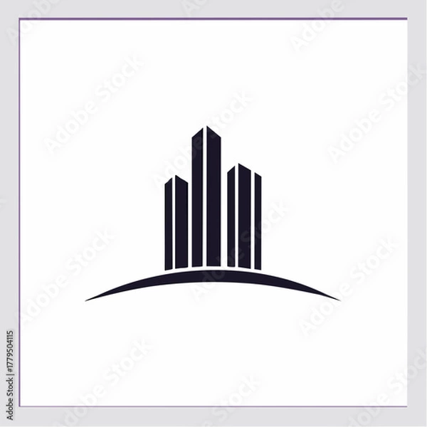 Obraz abstract city skyline