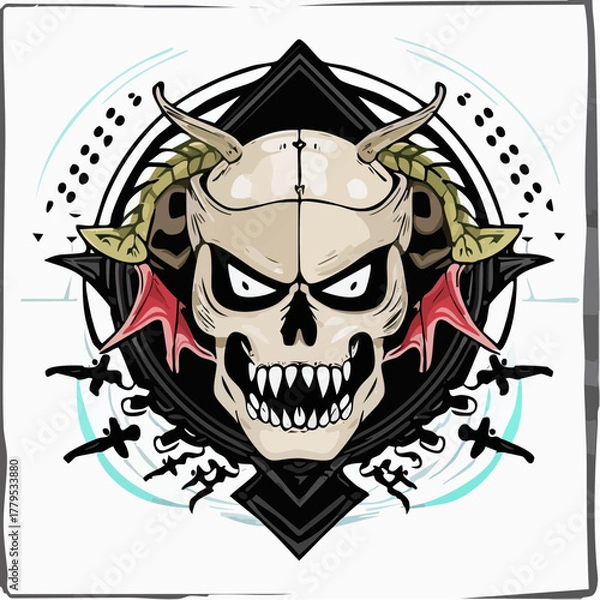 Obraz skull and crossbones