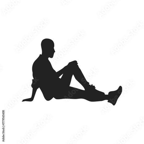 Obraz person sitting on the floor
