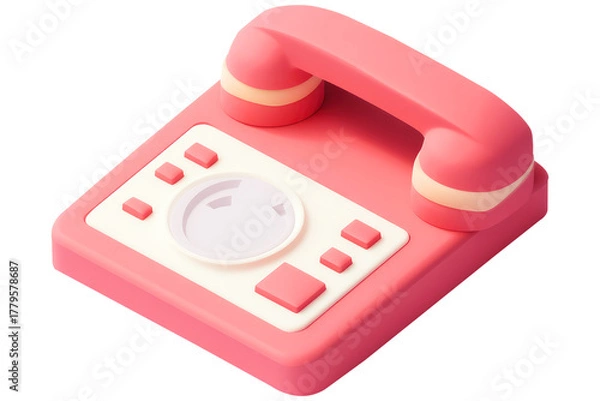 Fototapeta 3d voicemail icon with retro cassette tape design perfect for digital communications and apps transparent background