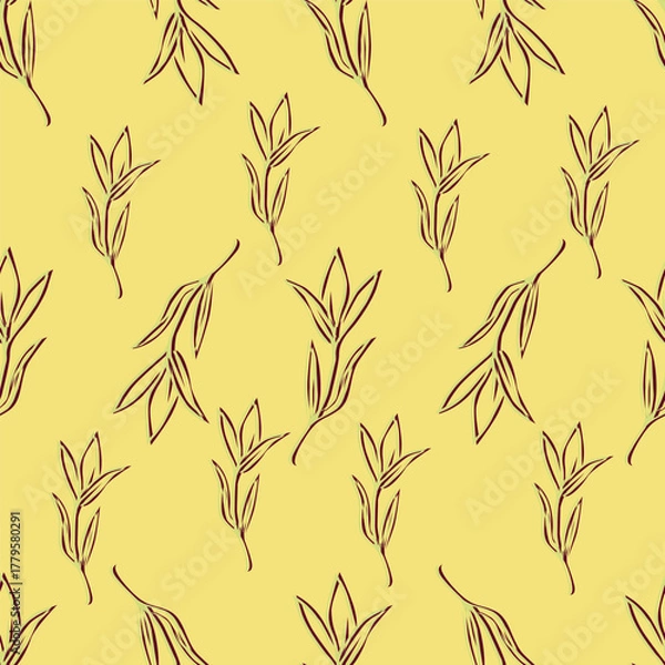 Obraz seamless background with leaves