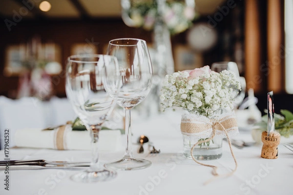 Obraz Festlich gedeckter Tisch