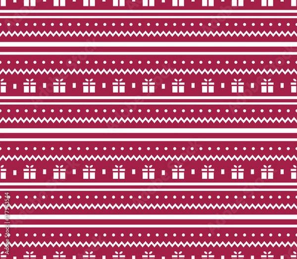 Fototapeta Endless Christmas Pattern