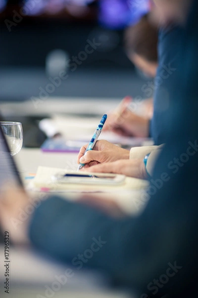 Obraz Personne prenant des notes