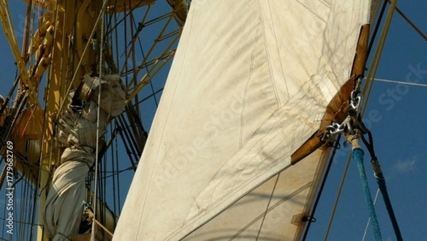 Fototapeta background - sailing ship