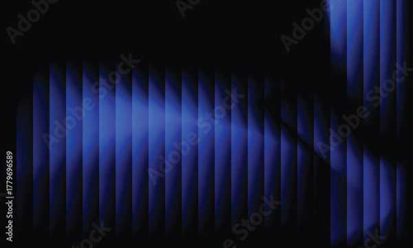 Fototapeta Blue and navy blue gradient soft glowing glass effect template