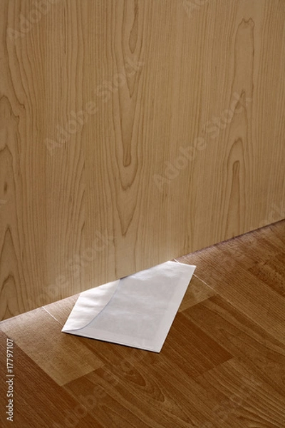 Fototapeta letter under door