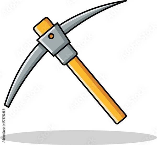 Obraz Mining and Construction Tool Icon on white background