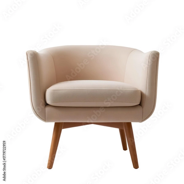 Fototapeta Photo of armchair isolated on transparent background
