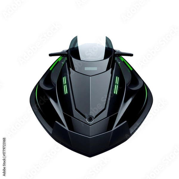 Fototapeta Photo of jet ski isolated on transparent background