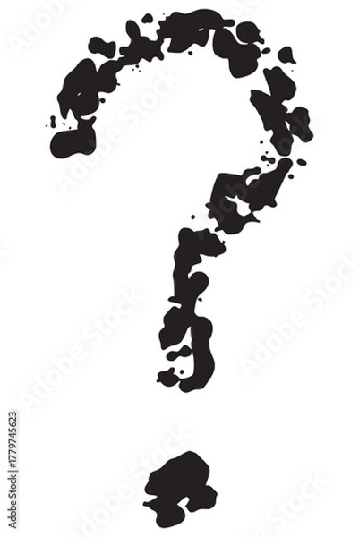 Obraz Question mark. Abstract textures signs