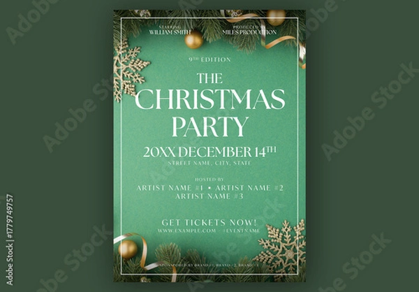 Obraz Christmas Poster Layout