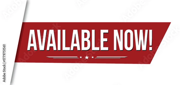 Obraz Available now banner design