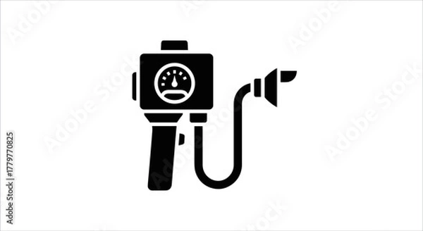 Obraz Breathalyzer Device Portable Alcohol Tester for Accurate BAC Measurement.