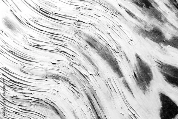 Fototapeta Abstract painting detail texture background with brushstrokes