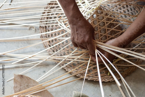 Obraz Weaving Bamboo Hat