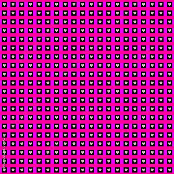 Fototapeta Pink and purple abstract seamless dot pattern background design