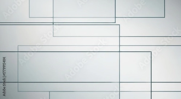 Fototapeta Abstract Geometric Rectangles Overlapping Background Design	