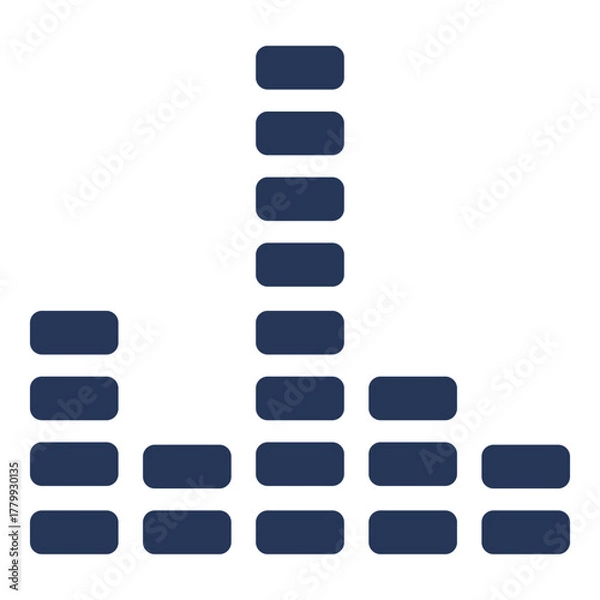 Fototapeta Vector Isolated Basic Icon - Equalizer