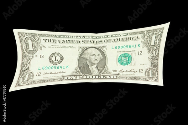 Obraz Isoalted US Dollar Stretched
