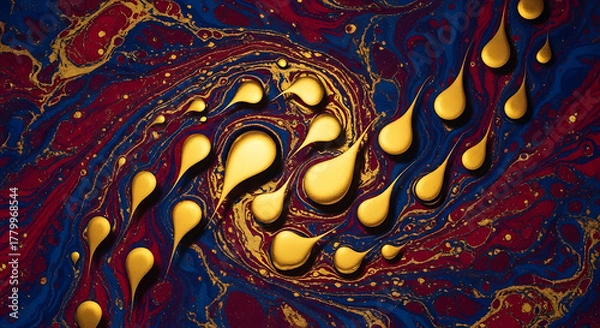 Fototapeta Abstract Colorful Background, Soft Pastel Gradient Backdrop, Golden Sparkle Luxury Background, Watercolor Artistic Texture, Modern Geometric Pattern Background, generation IA