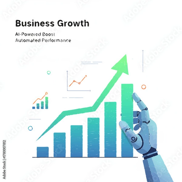 Fototapeta business graph chart