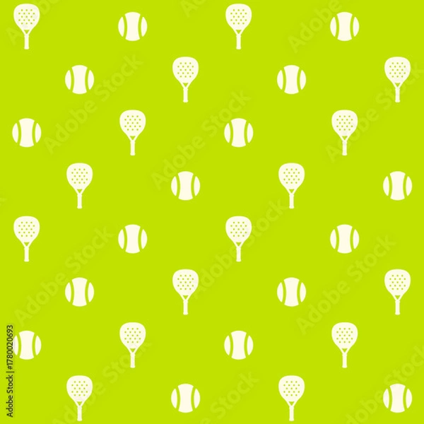 Fototapeta Padel Sport Vector Seamless Pattern