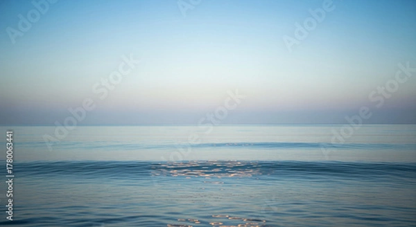 Obraz Calm beige gradient background with soft tones and open copy space, ideal for minimalist brand visuals.