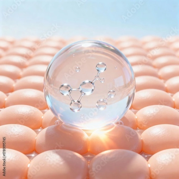 Fototapeta Skin Layer & Hydration Science
