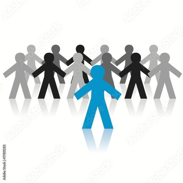 Obraz paper people team