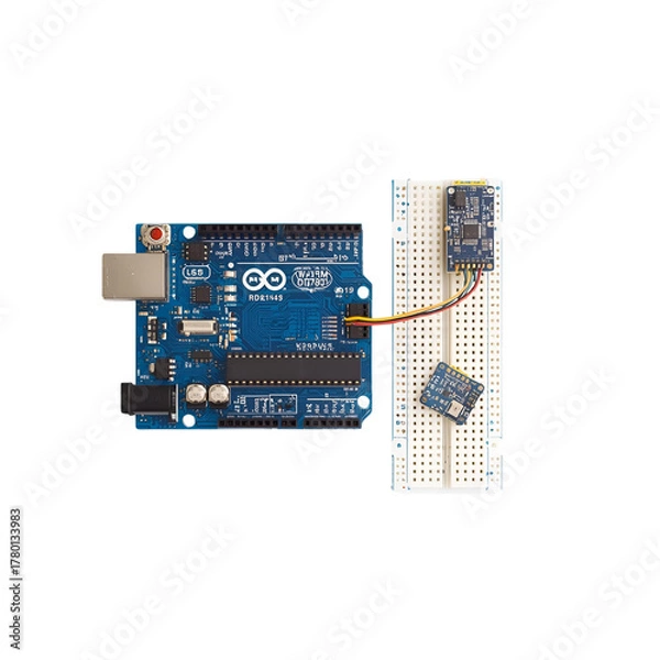 Obraz Arduino is an open-source electronics prototyping platform designed to make it easy for users to create interactive electronic objects.