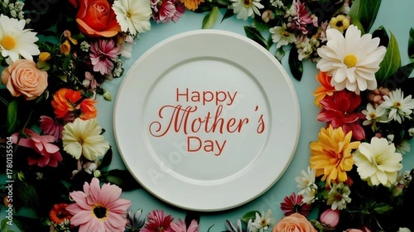 Fototapeta Elegant Typography Design for Mother’s Day